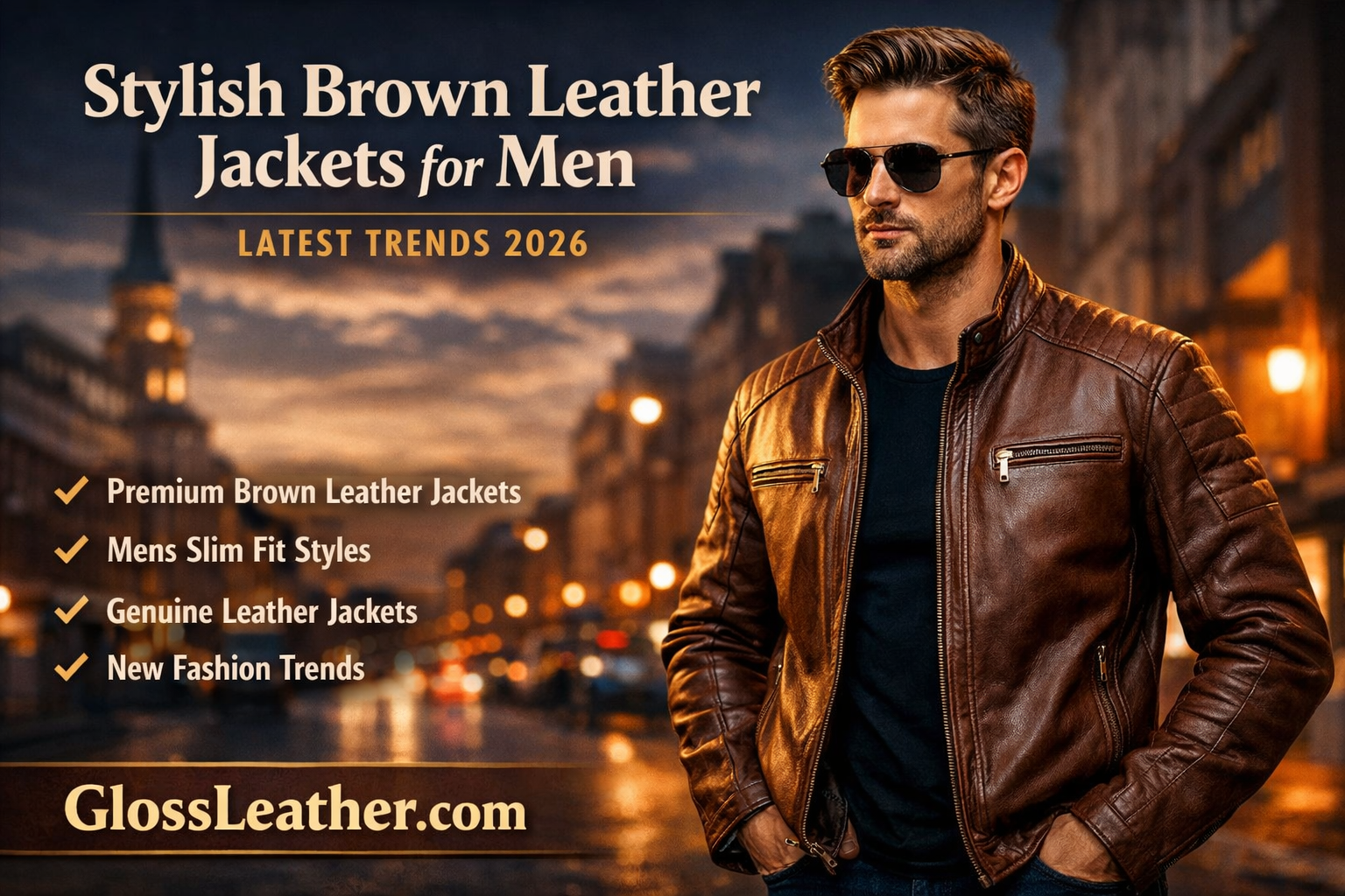 Stylish Brown Leather Jackets for Men | Latest Trends 2026