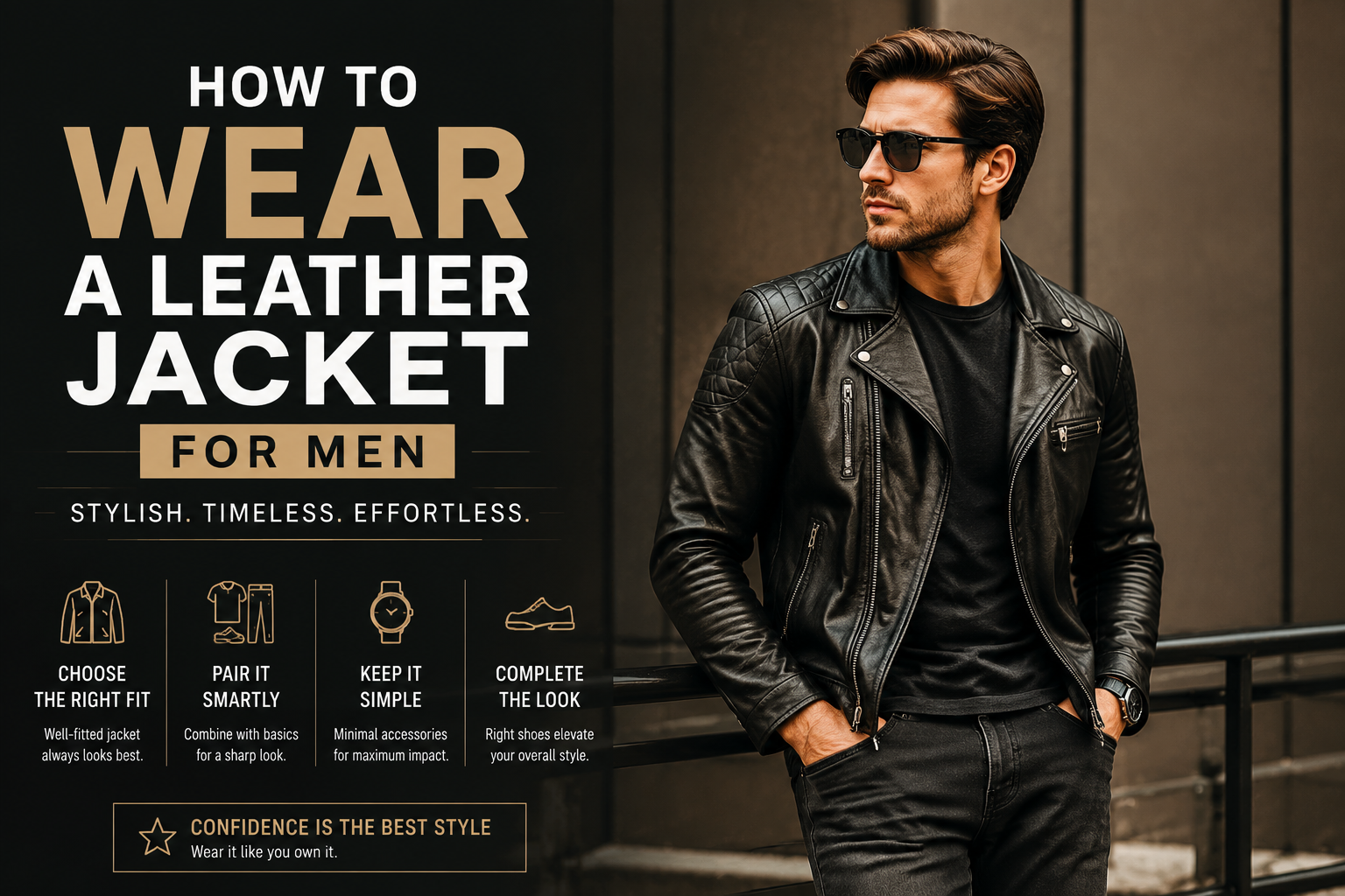 How to Wear a Leather Jacket for Men