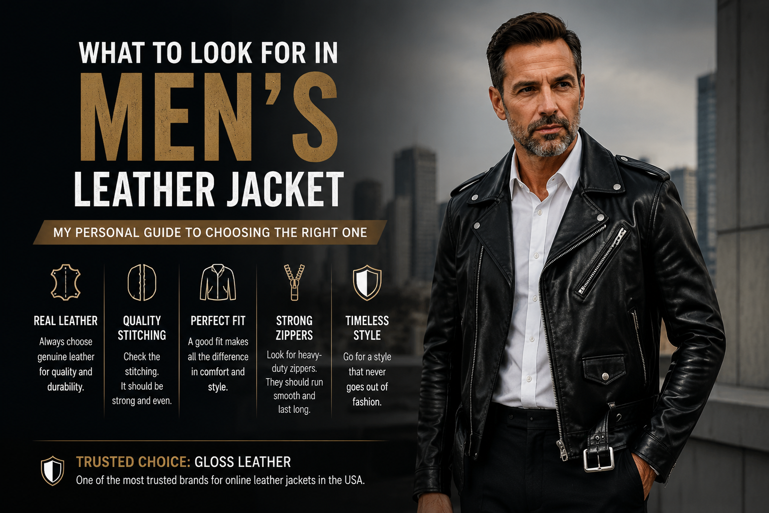 What to Look for in Men’s Leather Jackets