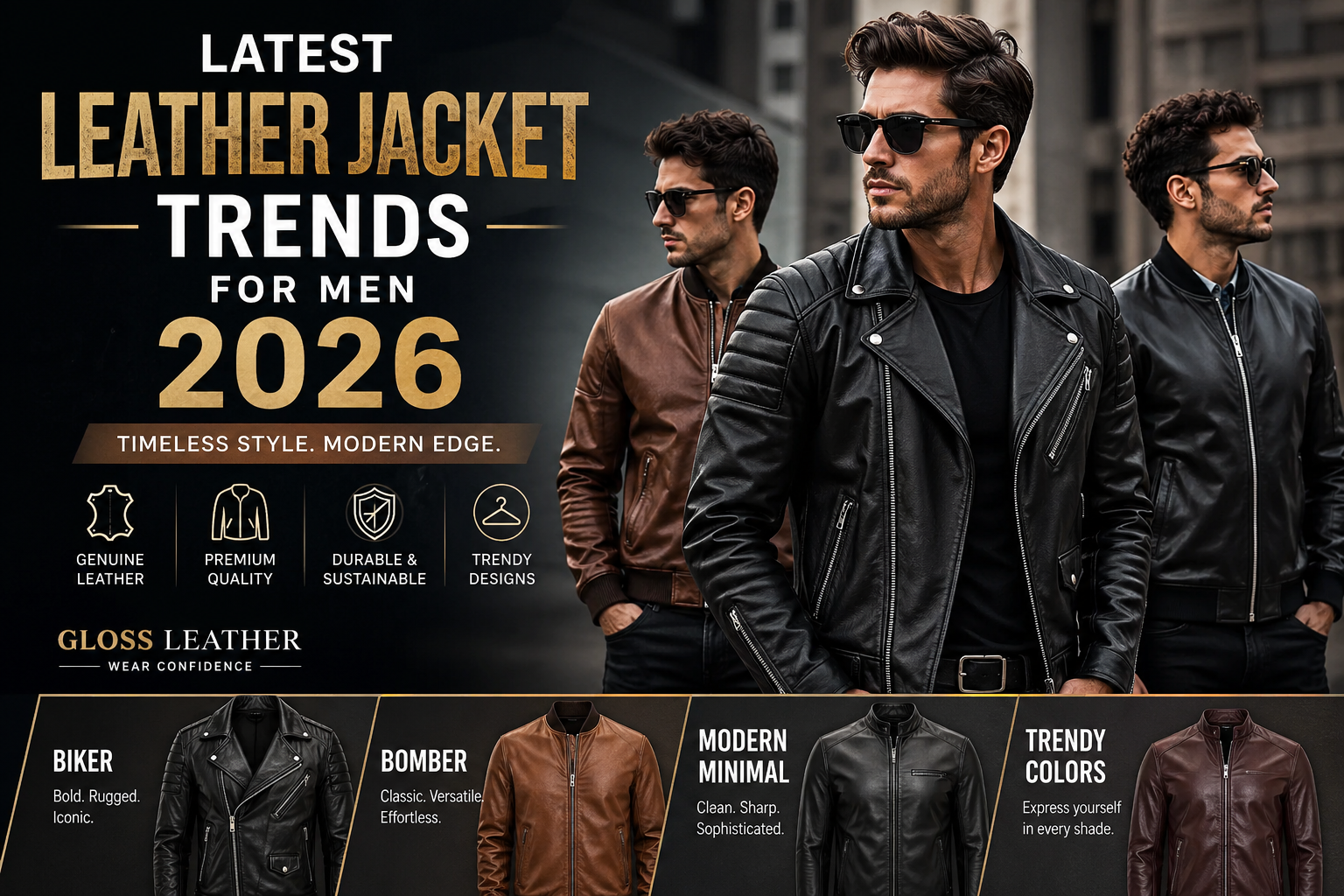 Latest Leather Jacket Trends for Men 2026
