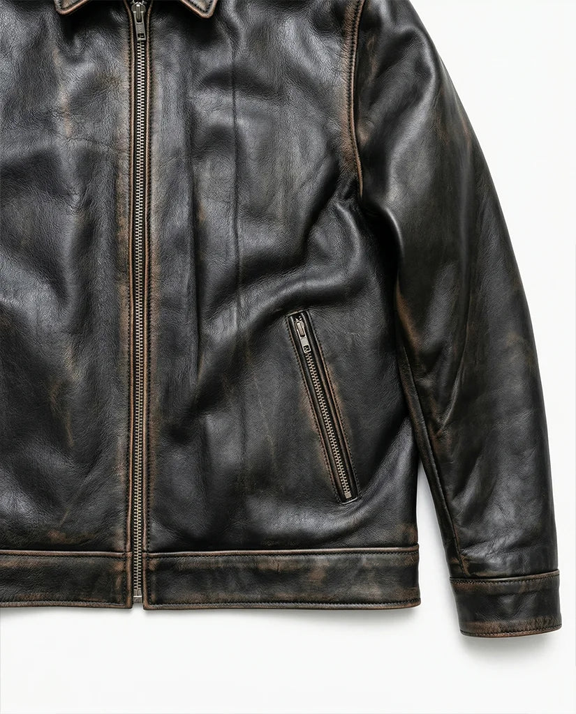 Convoy 26 leather jacket high-quality craftsmanship by Gloss Leather brand