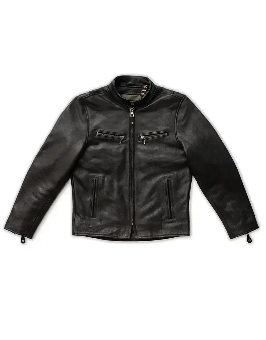 Daytona Men Black Biker Leather Jacket