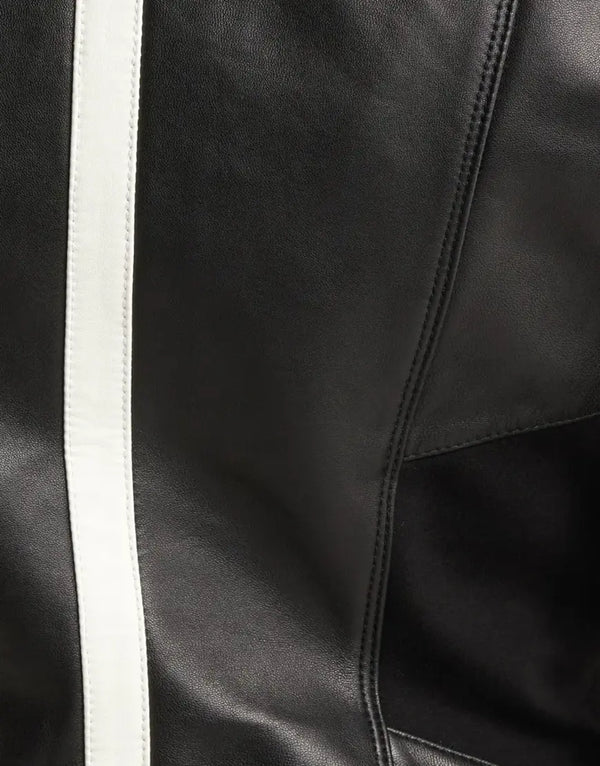 Sleek and stylish Claudine Leather Racer Jacket