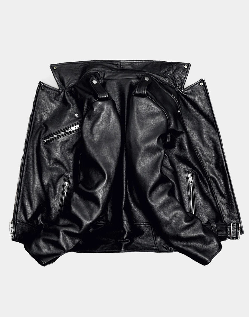 GL's Motorcycle Rivets Genuine Leather Vest for boys