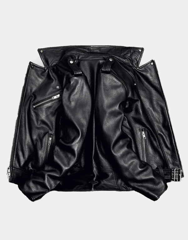 GL's Motorcycle Rivets Genuine Leather Vest for boys