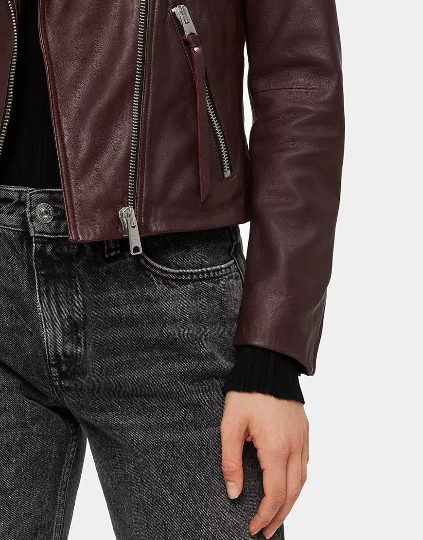 women leather jacket