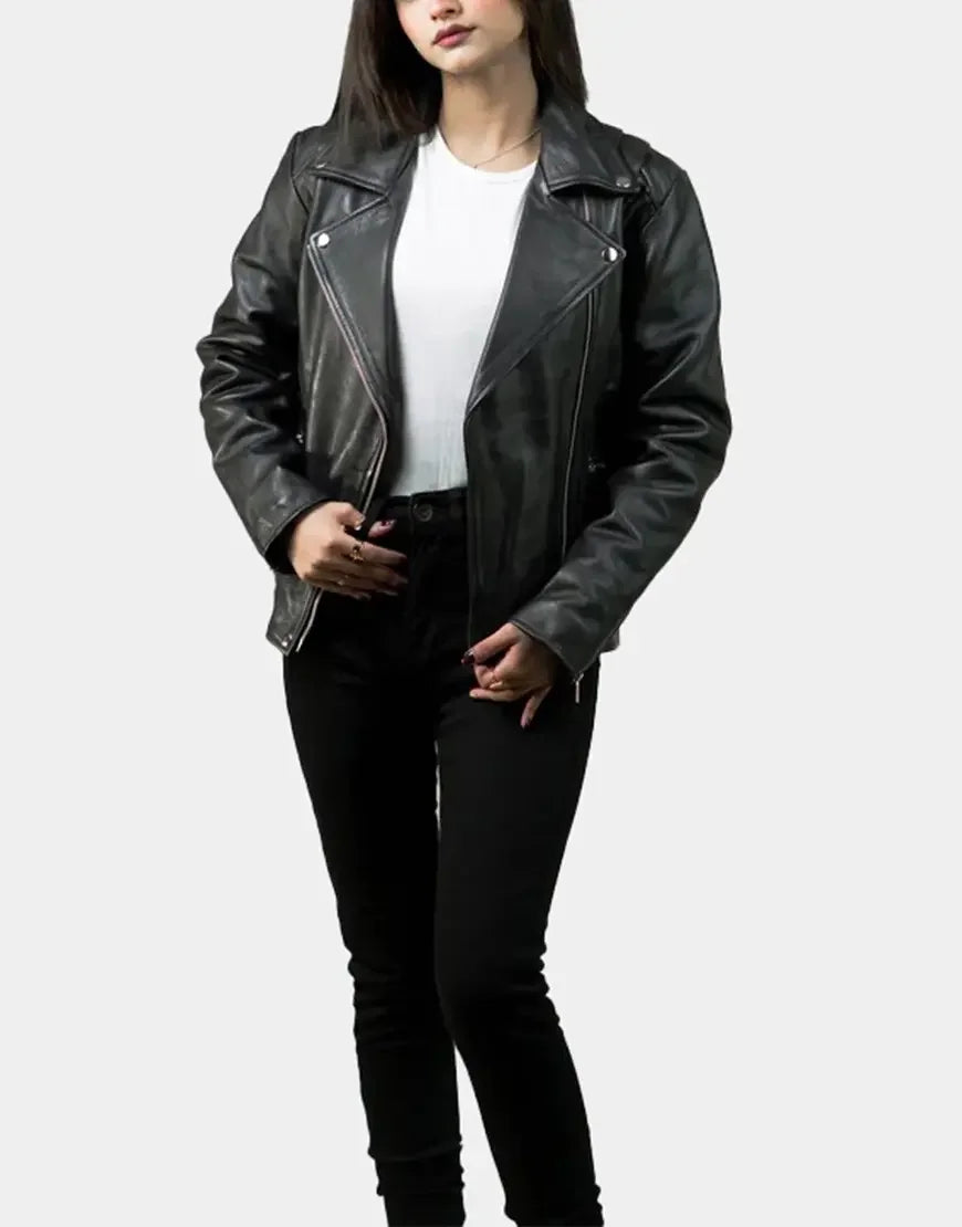 women Black Leather Jacket