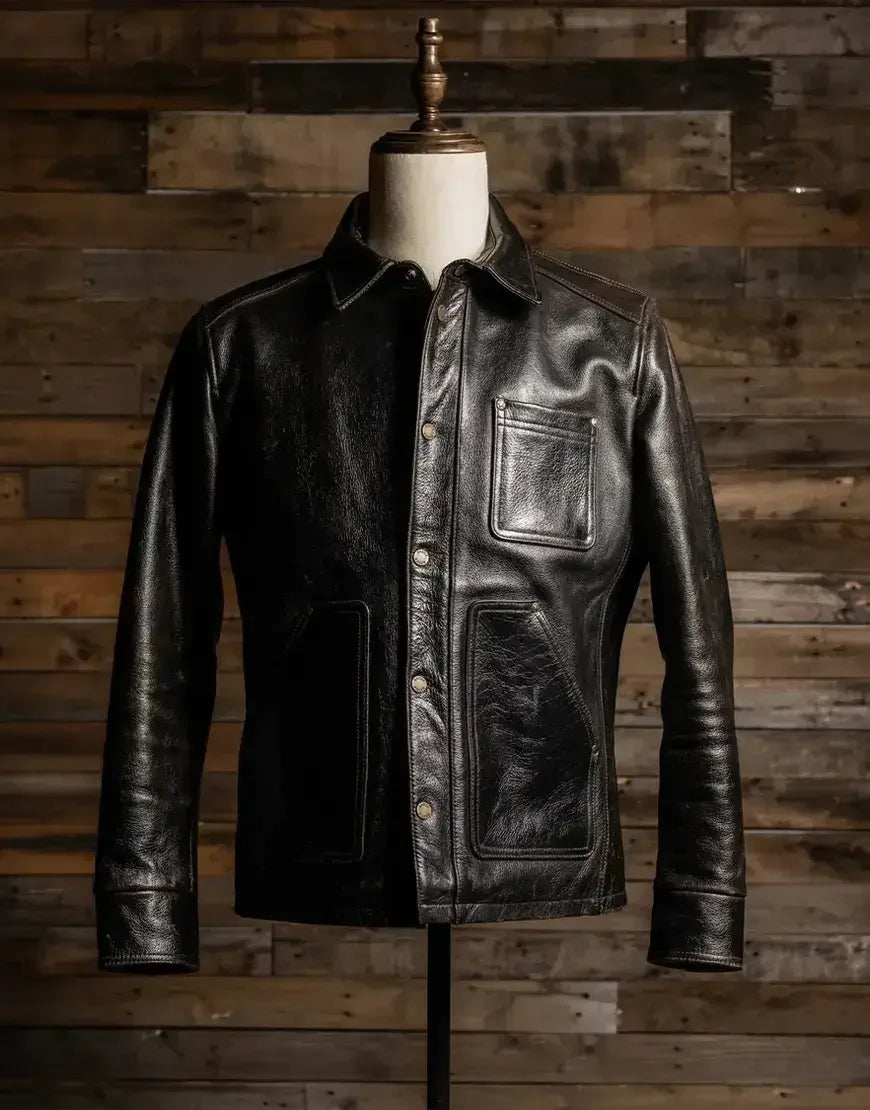 Men Vanguard Leather Jacket by Gloss Leather