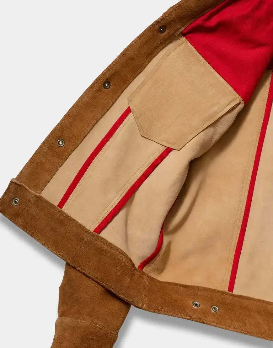 Full-Grain Brown Cowhide Leather Jacket