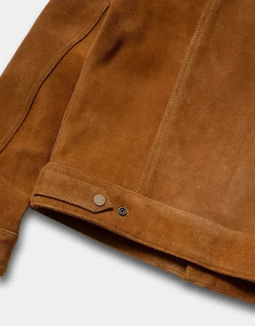 Full-Grain Brown Cowhide Leather Jacket