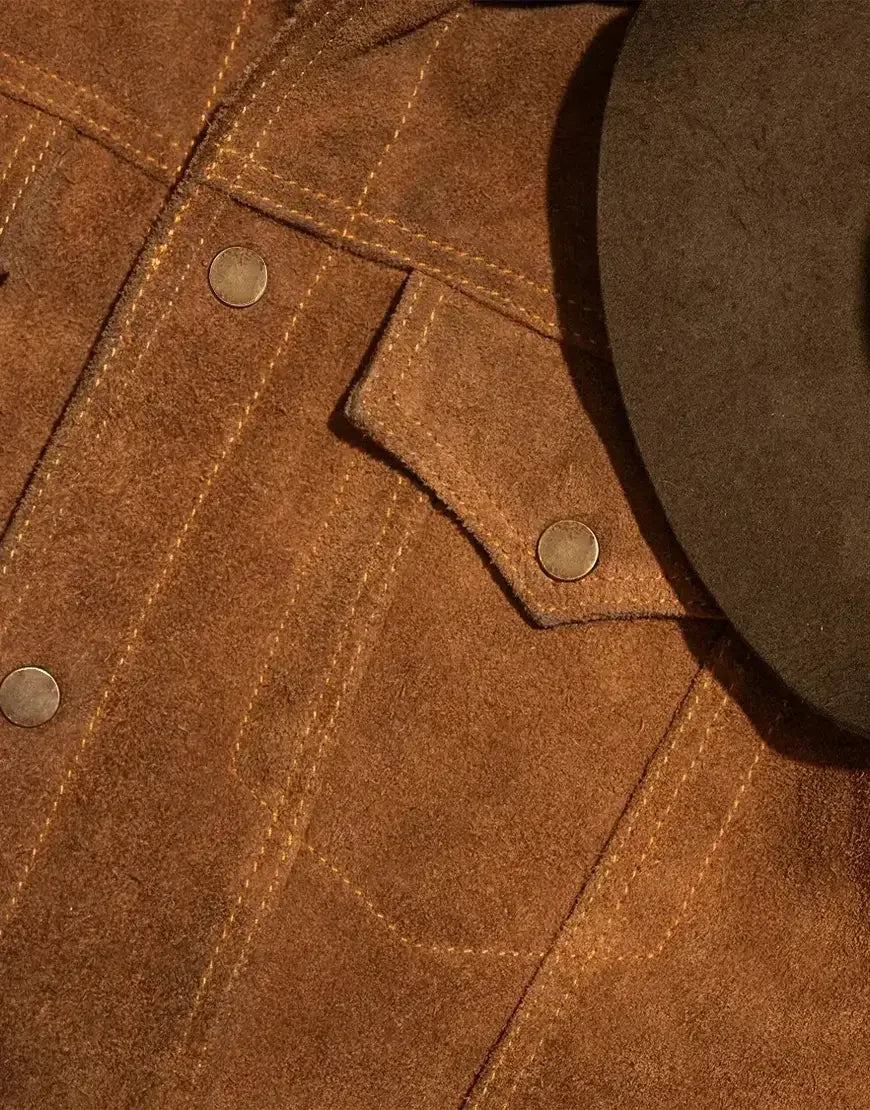 Full-Grain Brown Cowhide Leather Jacket