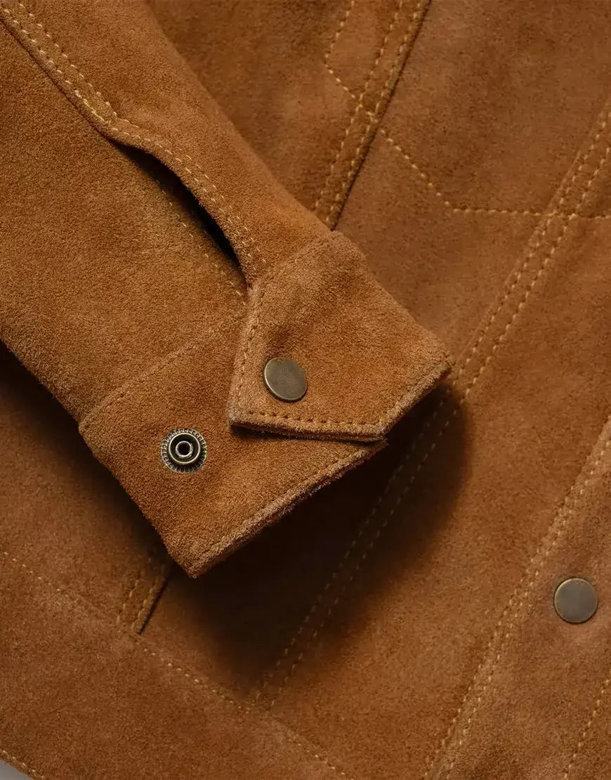 Custom Leather Full-Grain Brown Cowhide Leather Jacket