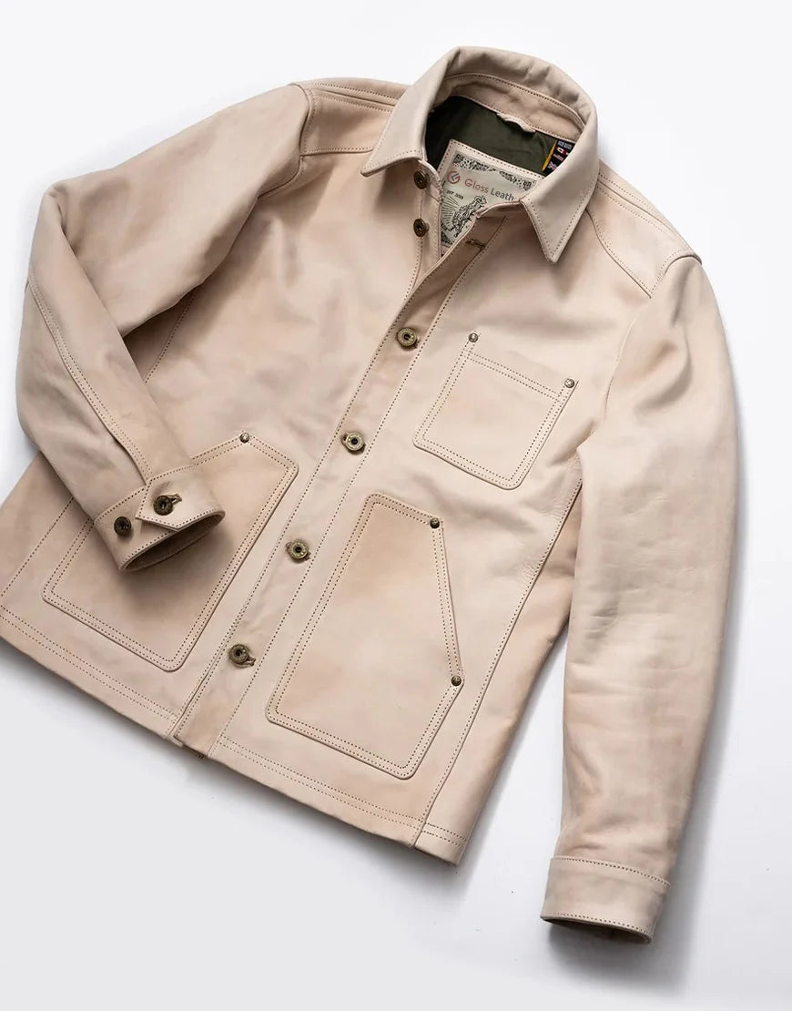 Natural Field Leather Jacket