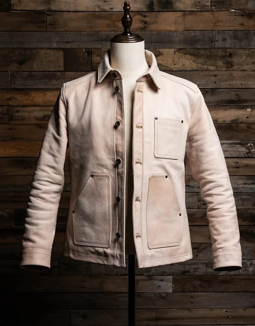 Natural Field Leather Jacket