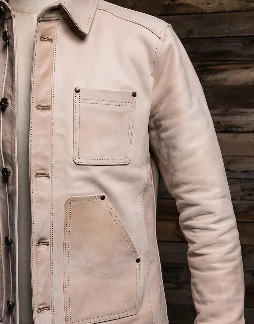 Natural Field Leather Jacket