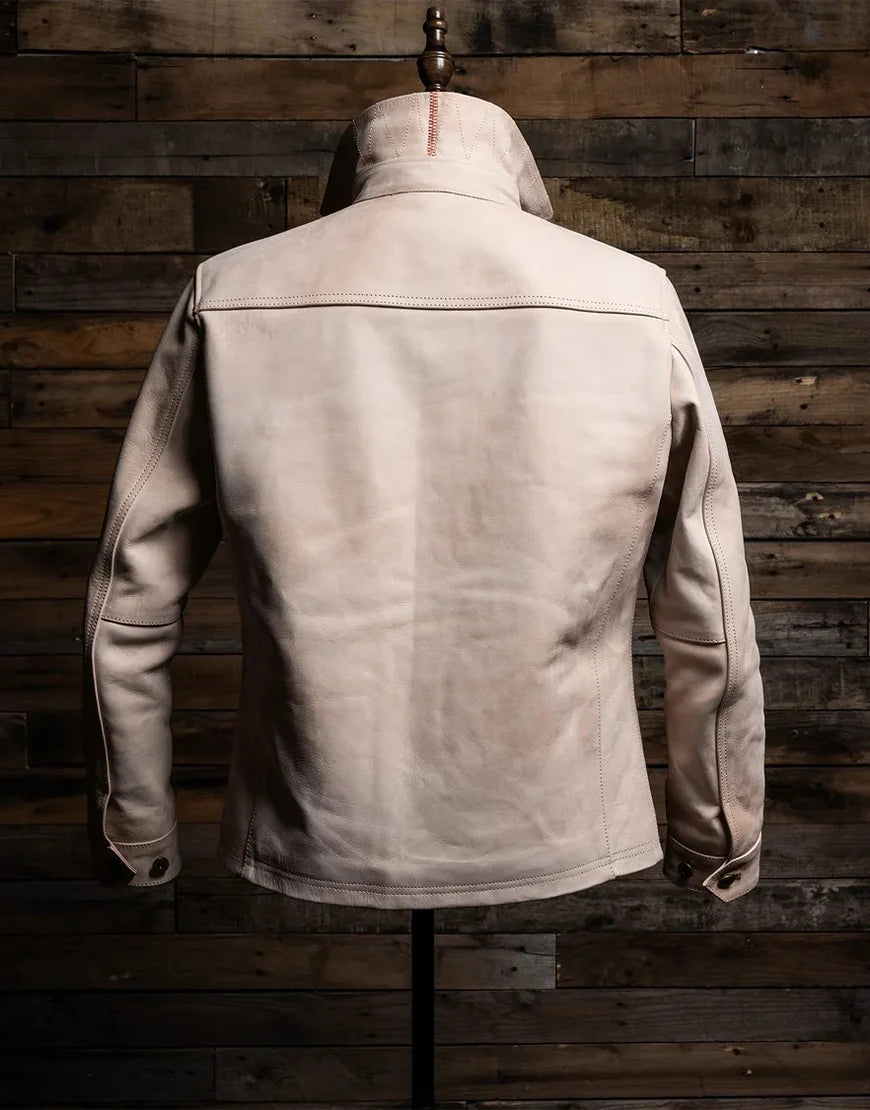 Natural Field Leather Jacket