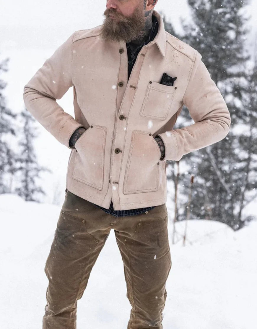 Natural Field Leather Jacket