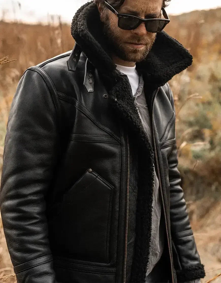 Grimshaw Black Leather Jacket