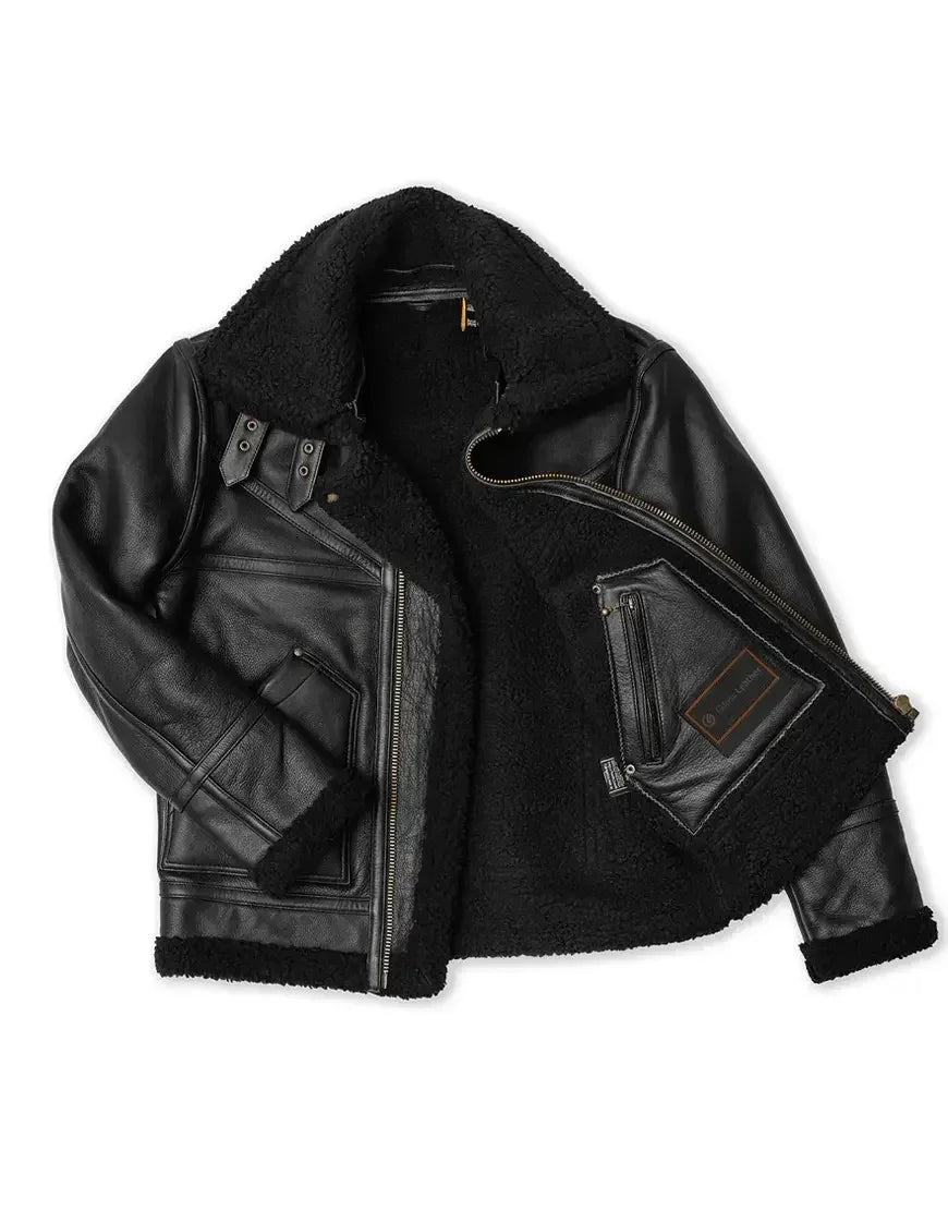 Grimshaw Black Leather Jacket