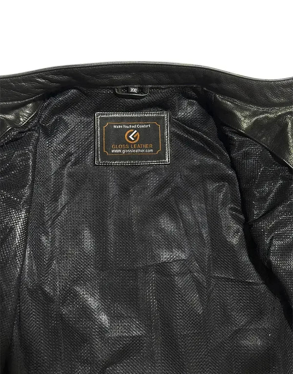 Motorcycle Genuine Leather Vest