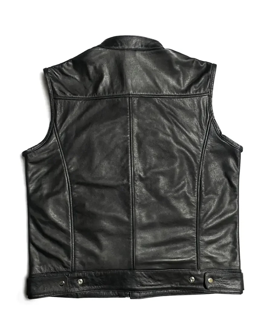 Motorcycle Genuine Leather Vest