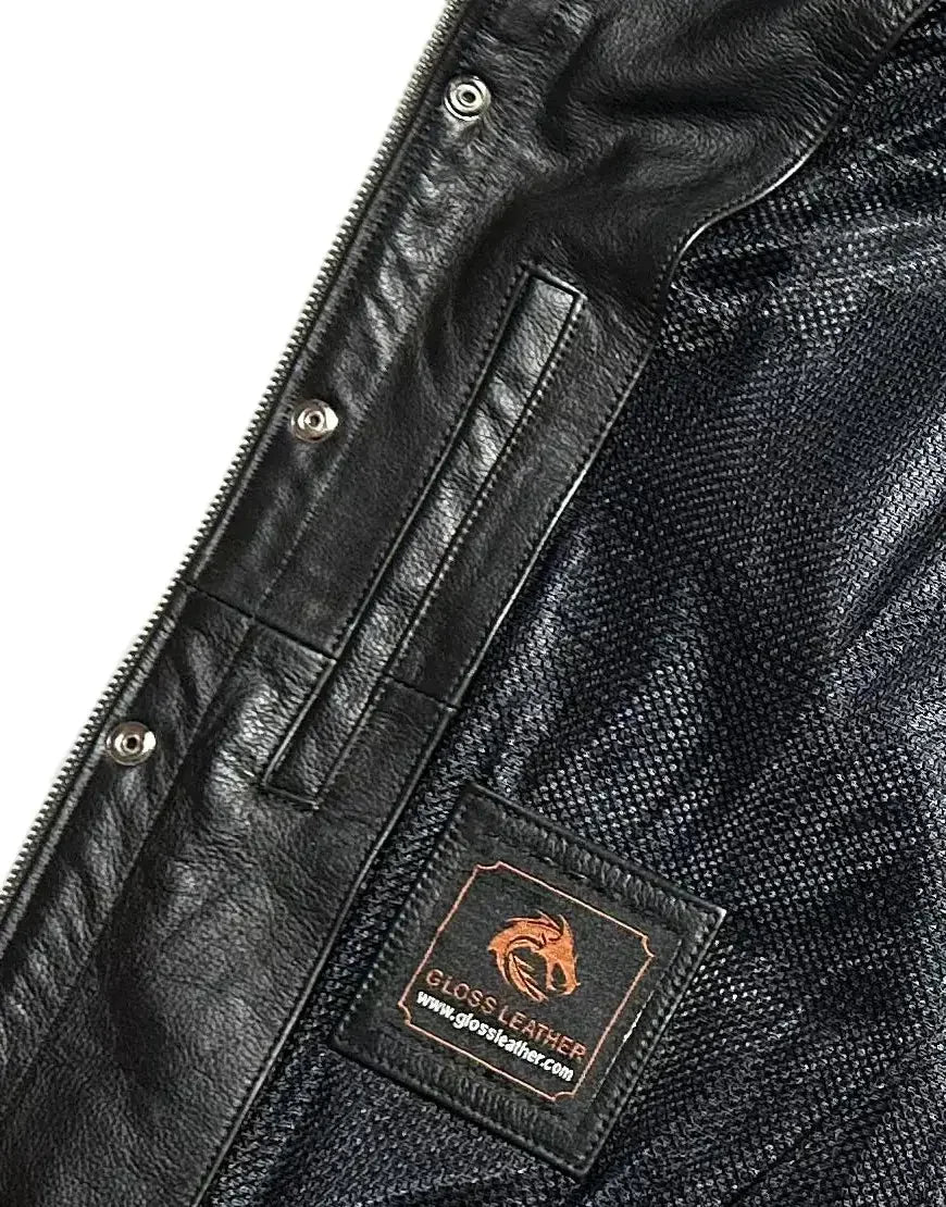 Motorcycle Genuine Leather Vest