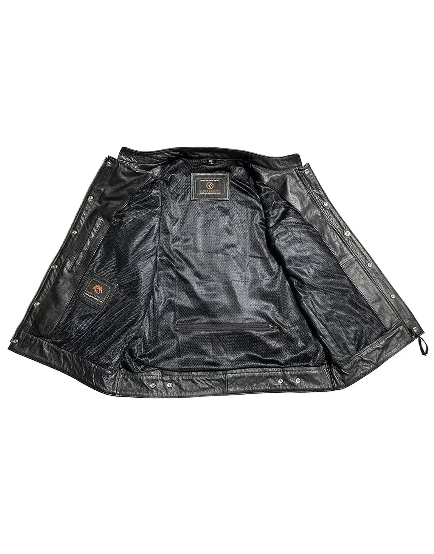 Motorcycle Genuine Leather Vest