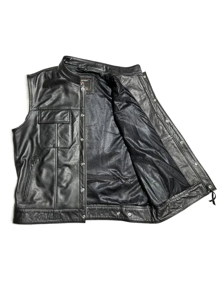 Motorcycle Genuine Leather Vest