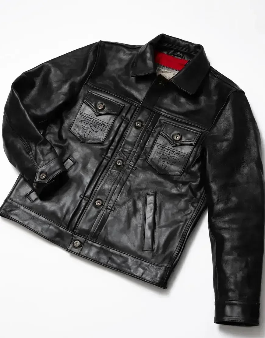 Gloss Leather Hardline jacket