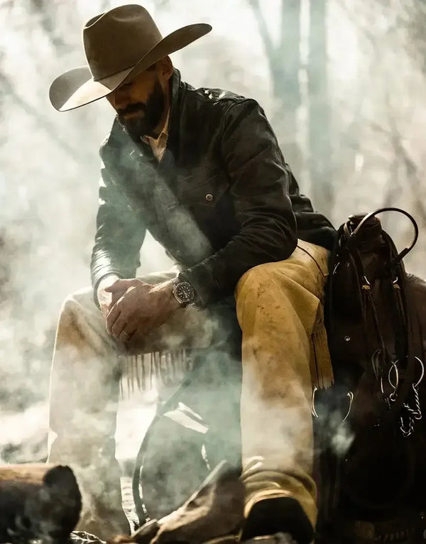 Gloss Leather Convoy Jacket – Rugged Coffee Leather Jacket