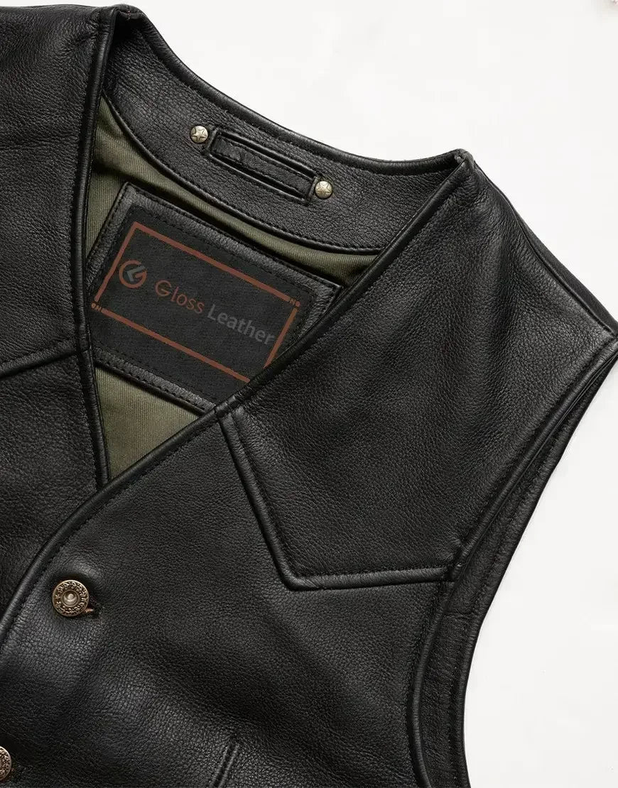 Get Your Men & Women Custom Leather Vest | Gloss Leather