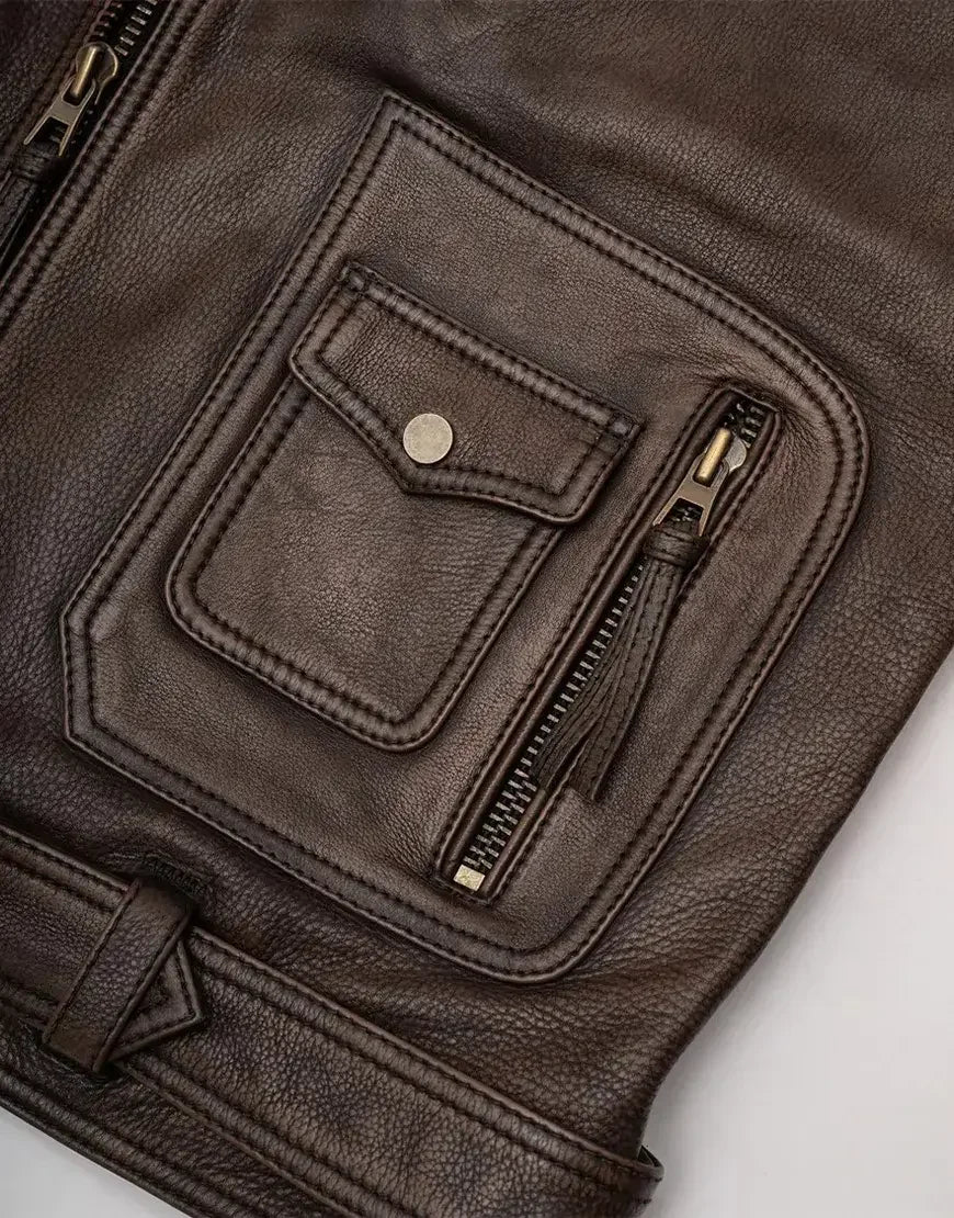 Men Uk Fashion Leather Jacket