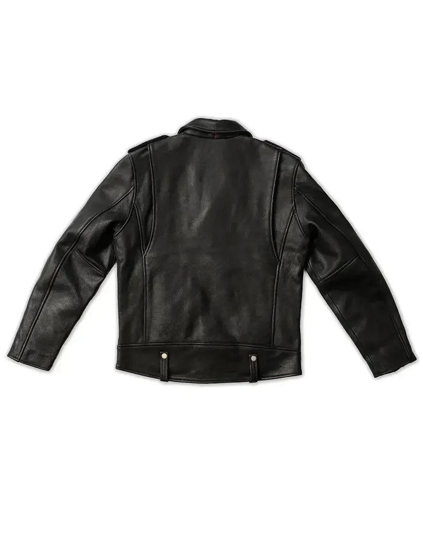 Widowmaker Black Motorbike Leather Jacket for Men