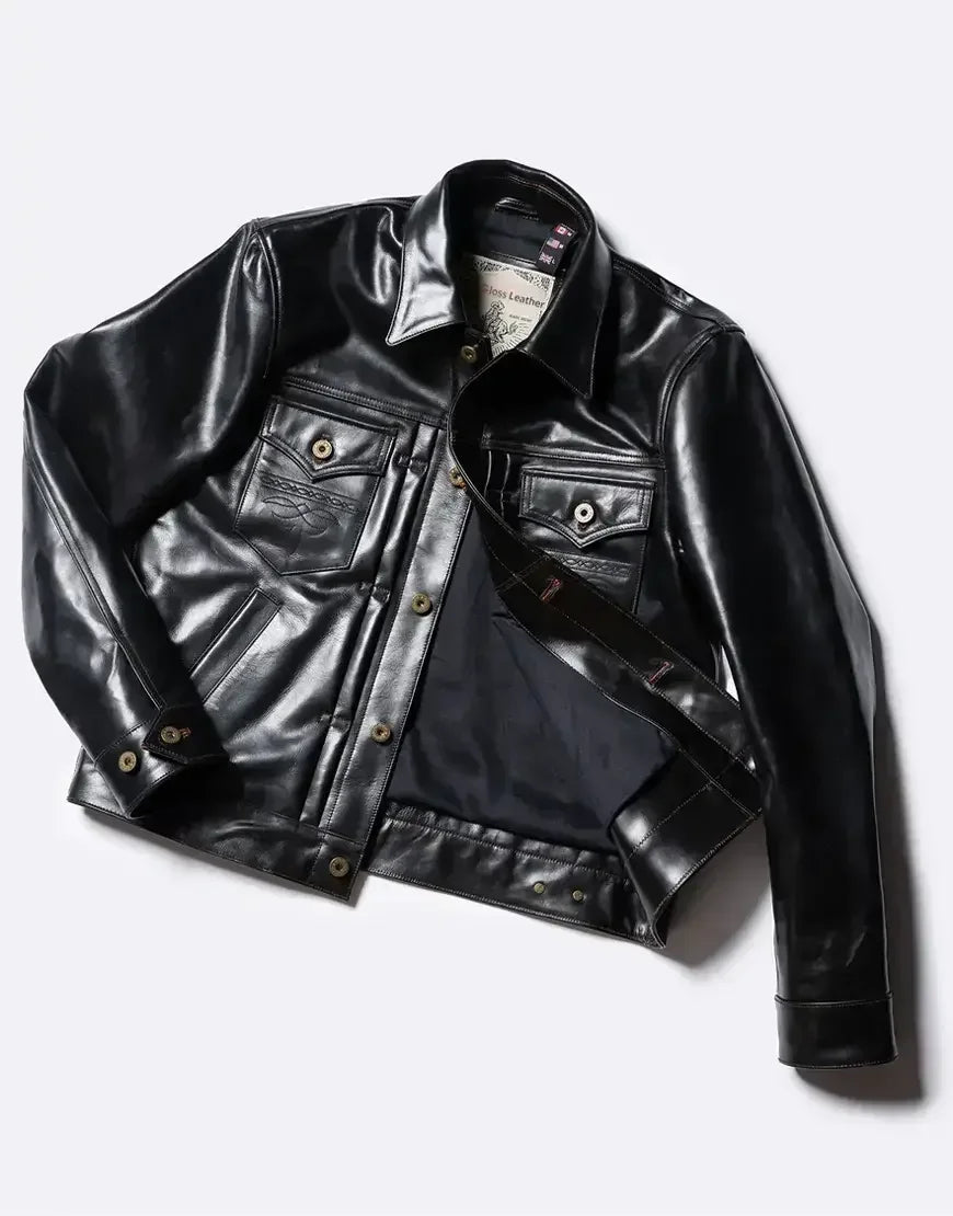 The Convoy 25 Black Leather Jacket