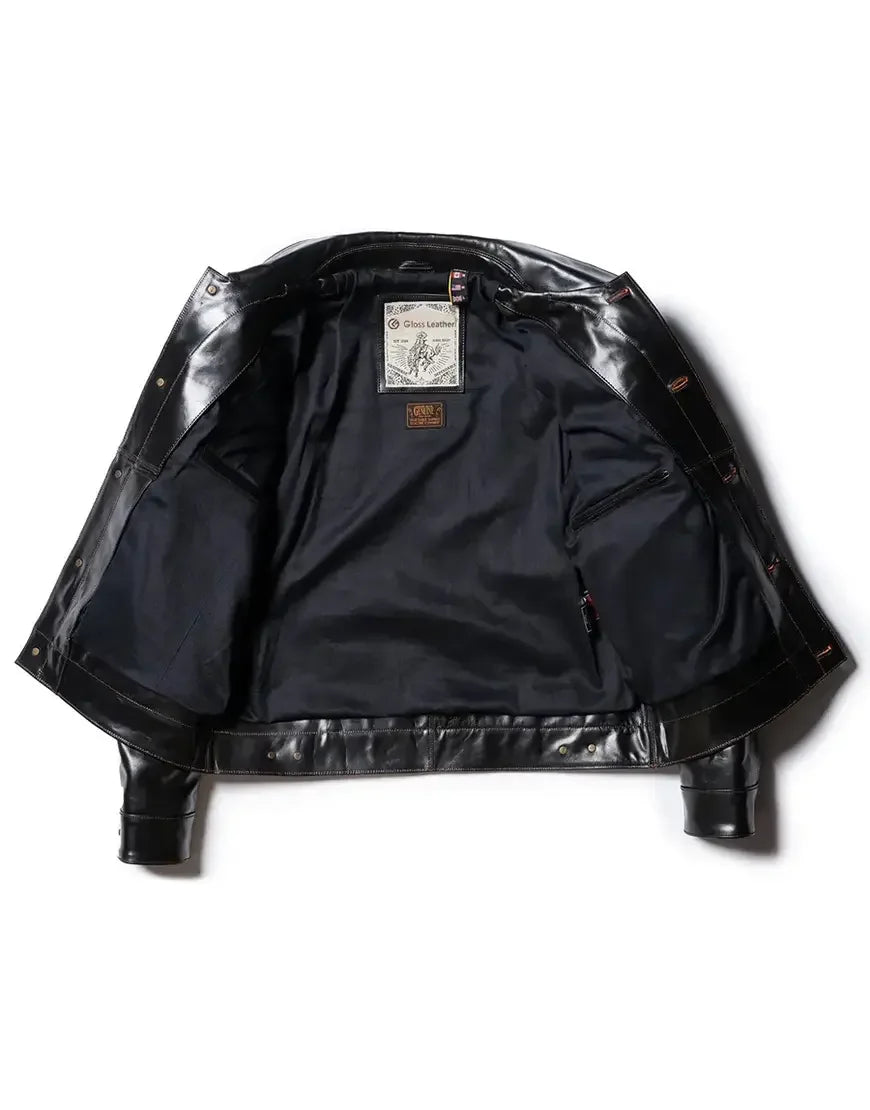 The Convoy 25 Black Leather Jacket