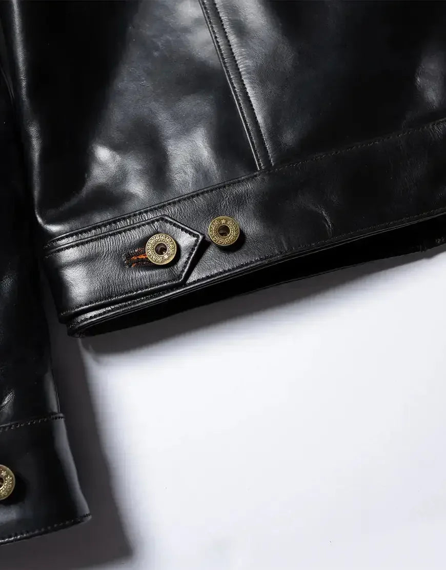 The Convoy 25 Black Leather Jacket