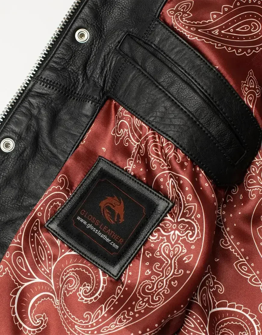 Piston Leather Vest for Men