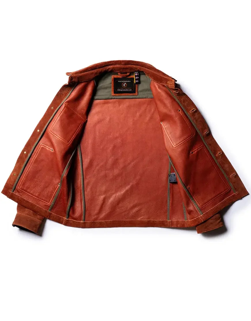 Field Jacket Copperhide Roughout Cowhide