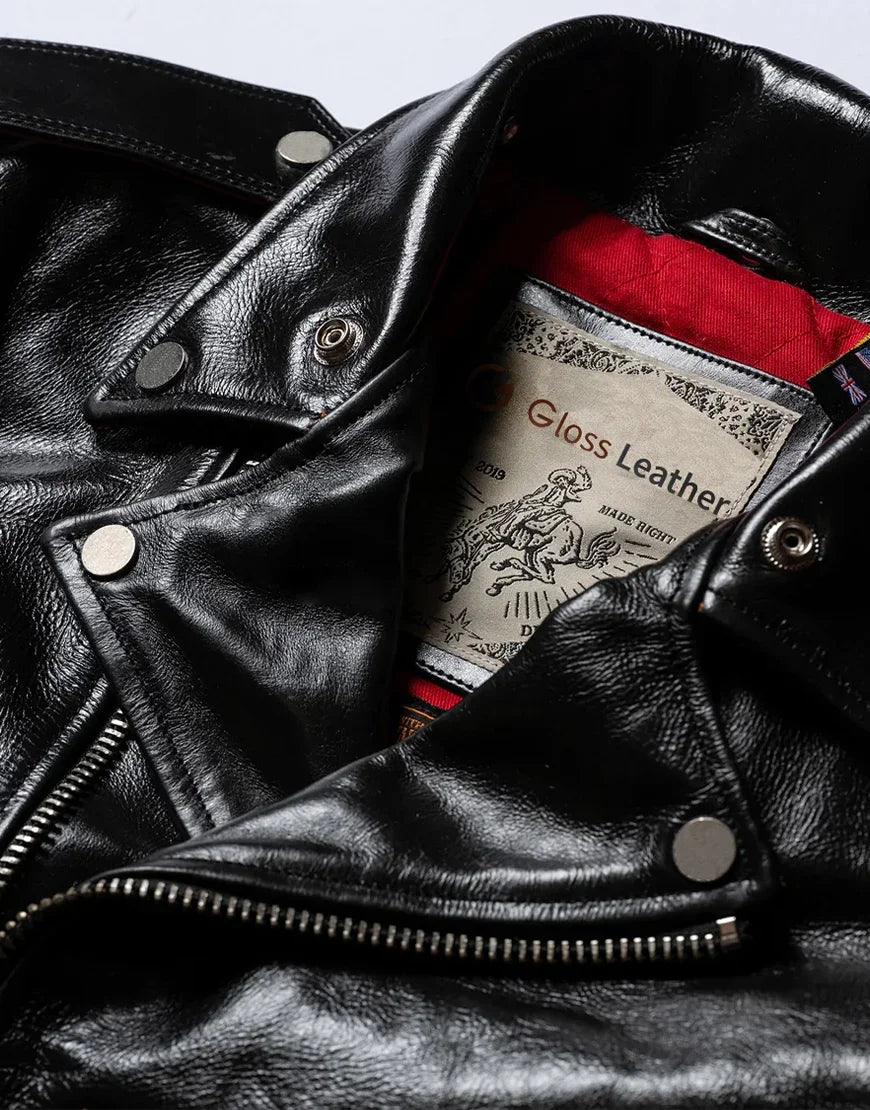 DAWSON Double Rider Black Leather Jacket