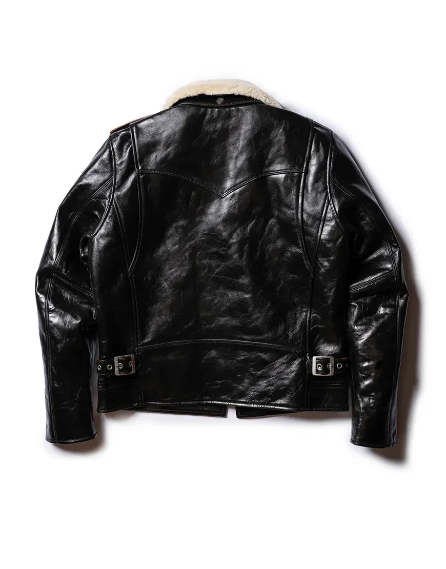 DAWSON Double Rider Black Leather Jacket