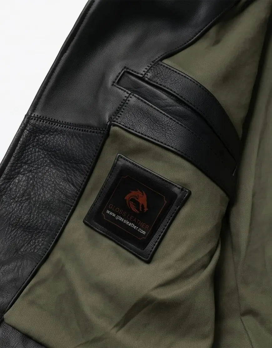 Nova Double Rider Black Leather Jacket