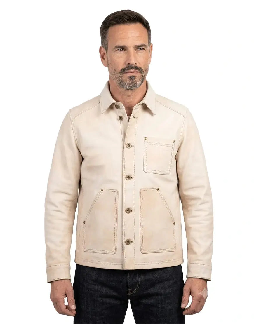 Natural Field Jacket by Gloss Leather