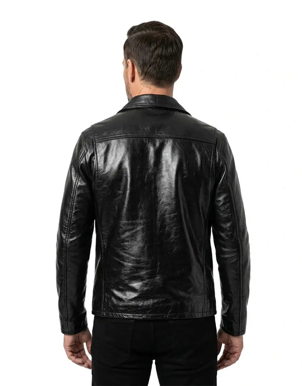 Men Vanguard Leather Jacket by Gloss Leather