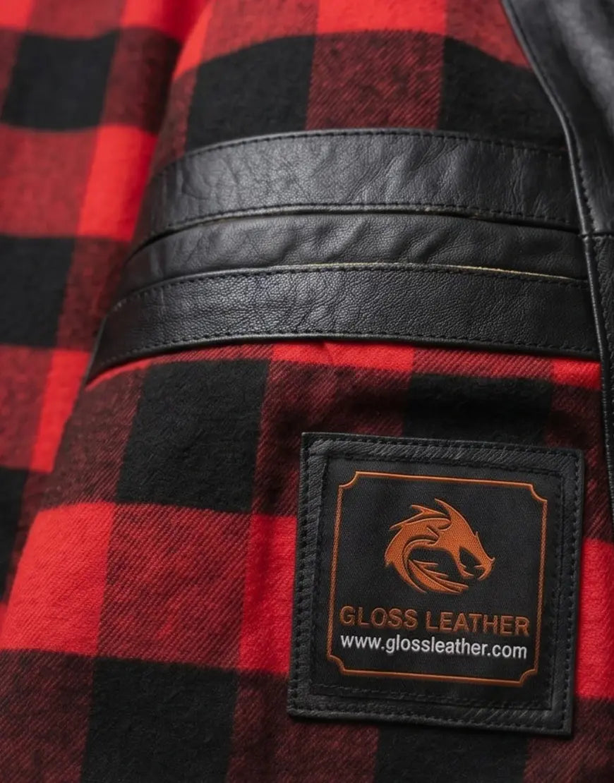 Gloss Leather Convoy Jacket – Rugged Black Leather Jacket