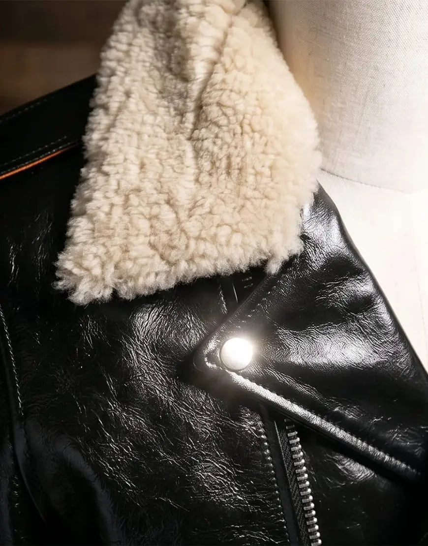 DAWSON Double Rider Black Leather Jacket