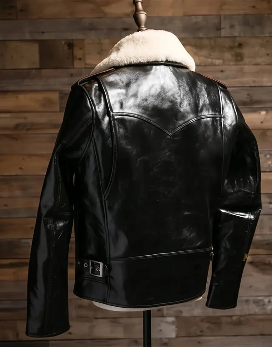 DAWSON Double Rider Black Leather Jacket