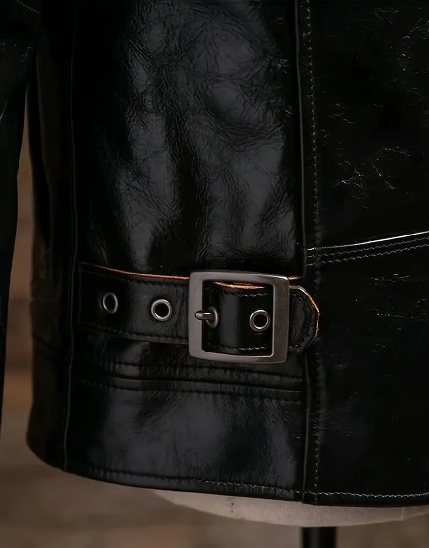DAWSON Double Rider Black Leather Jacket