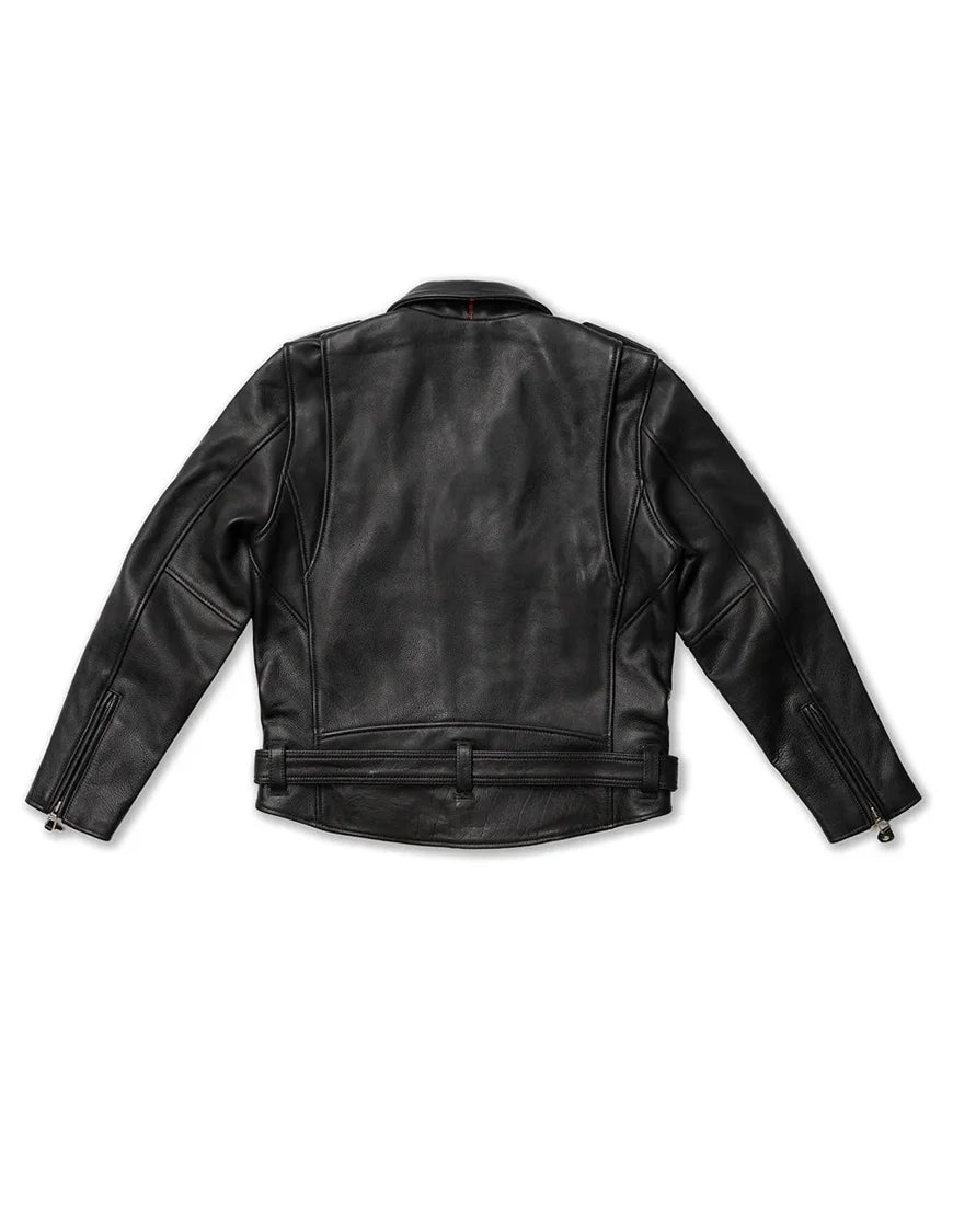 Gloss Leather Nova Double Rider Jacket – Genuine Black Leather
