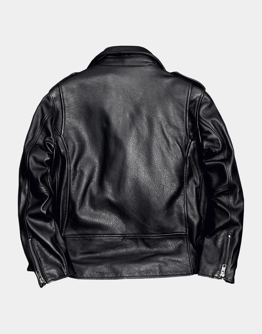 Motorcycle Genuine Comfort Leather Jacket for Men black premium biker jacket by Gloss Leather