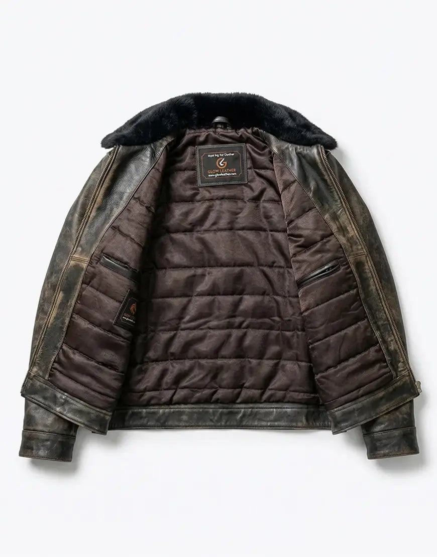 Coffee Brown Leather jacket
